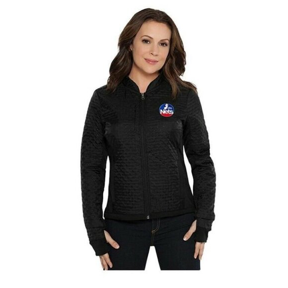 Touch NBA Throwback New Jersey Nets Lead Off Jacket Womens S Slim Fit - Picture 2 of 8